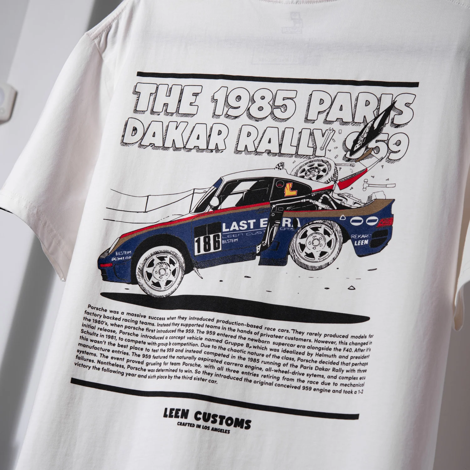LC "959 Dakar" Staple Tee - Cream - Image 2