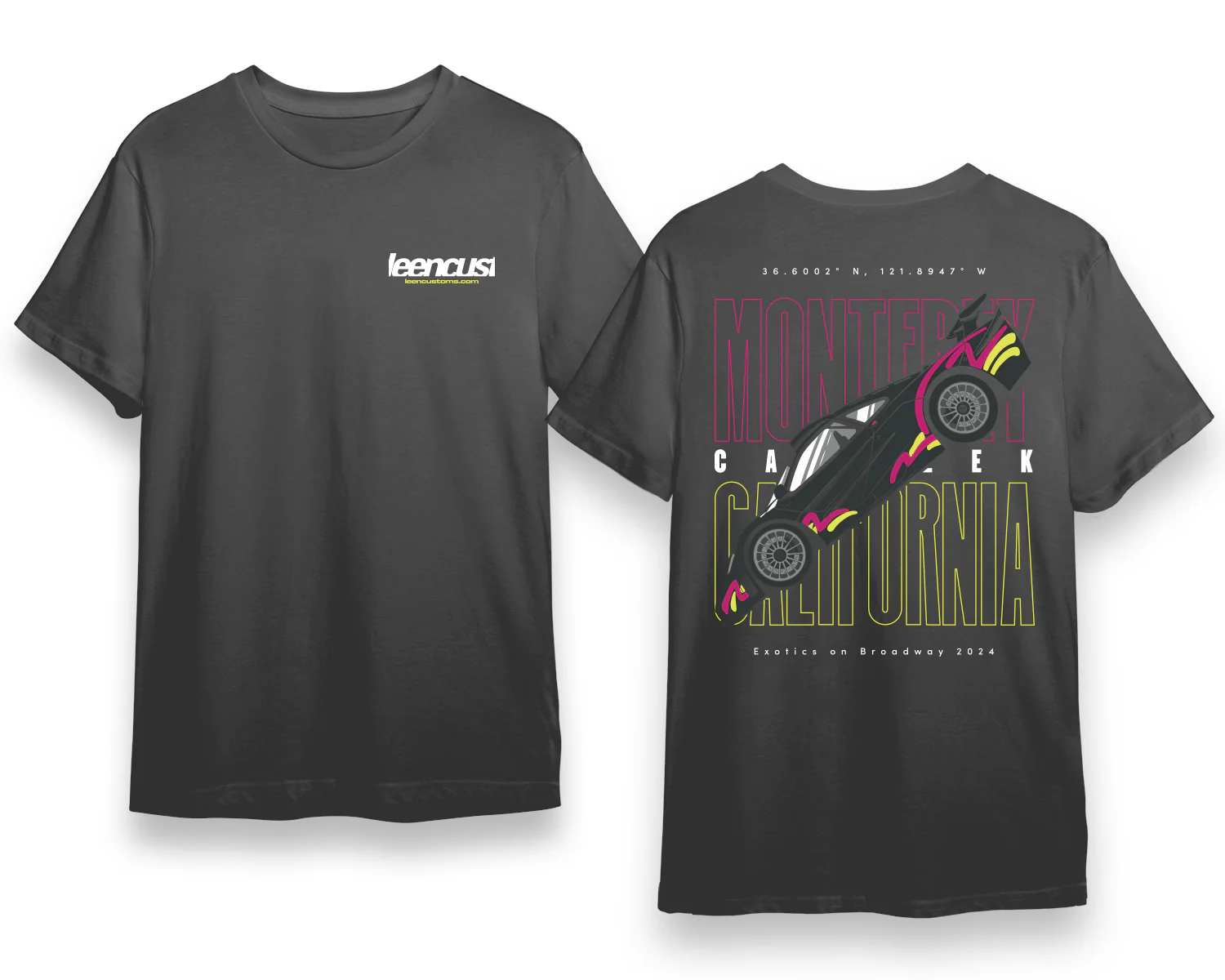 LC "F1 GTR Longtail" Staple Tee - Washed Black - Image 4