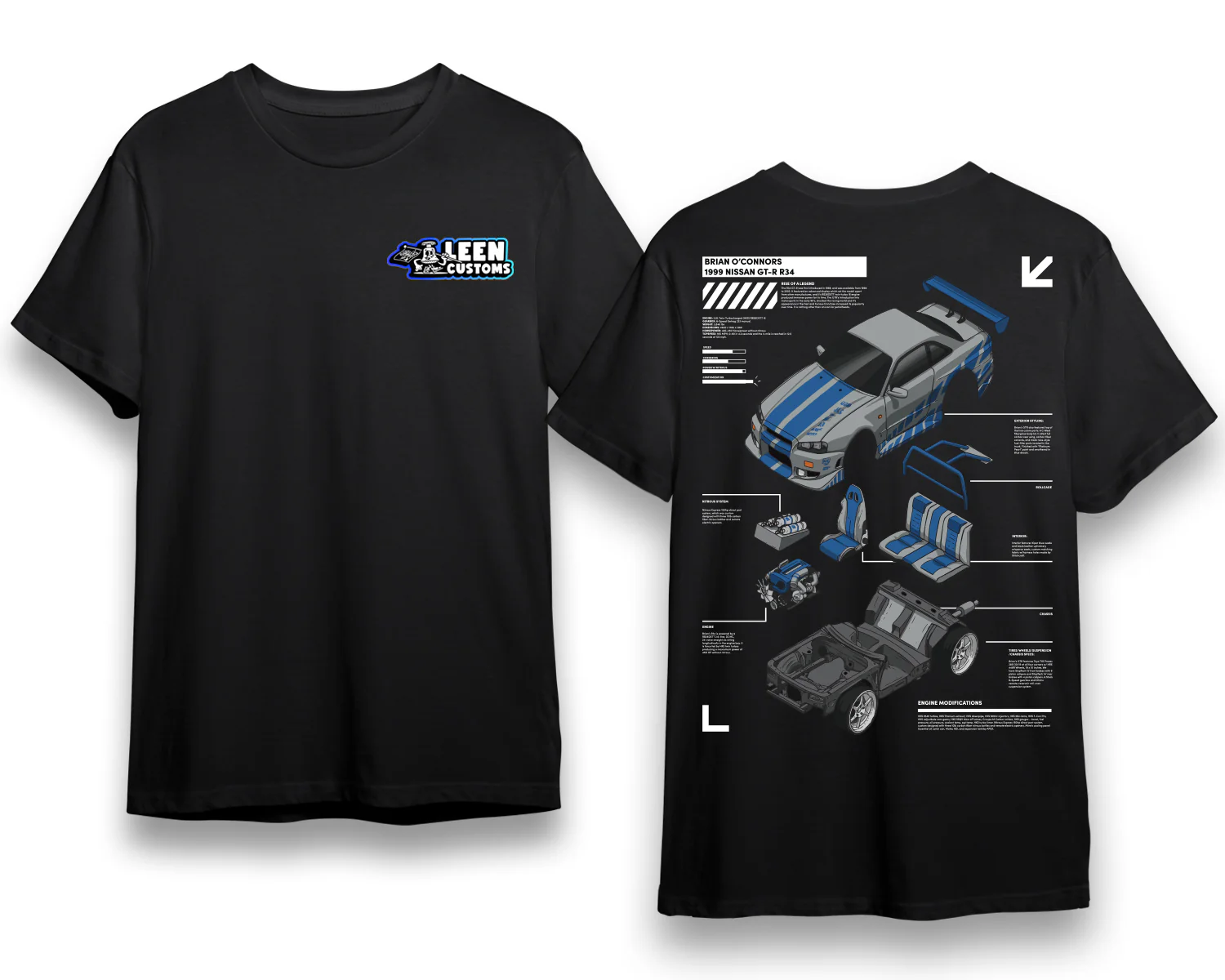 LC "R34" Staple Tee - Black