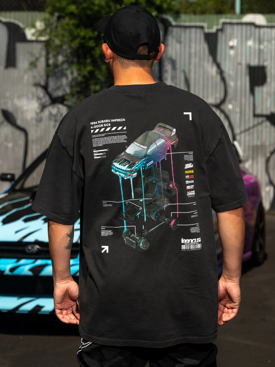 LC "SEMA GC8" Staple Tee - Black - Image 3