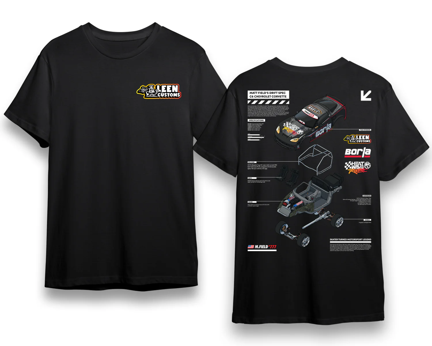 Matt Field Staple Tee - Black - Image 4