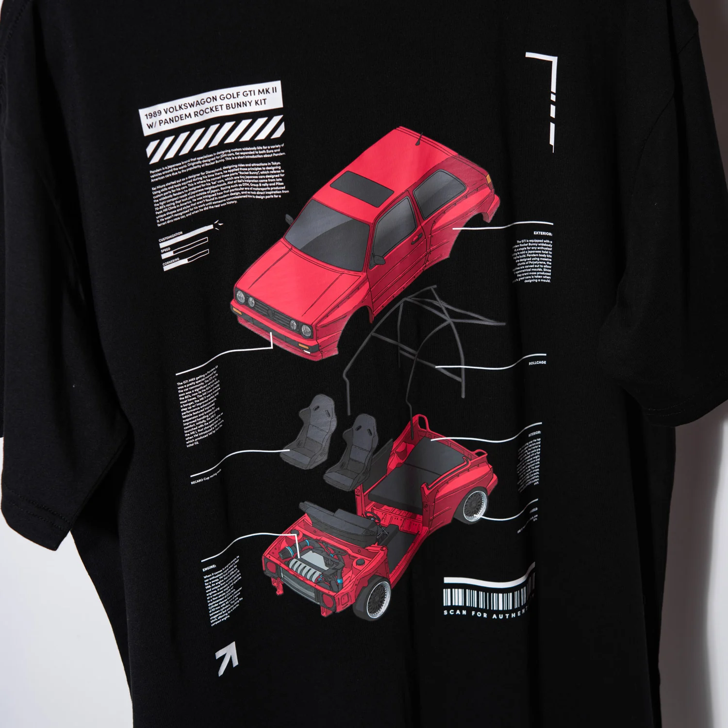 MK2 Pandem - Leen Customs Staple Tee Black - Image 2