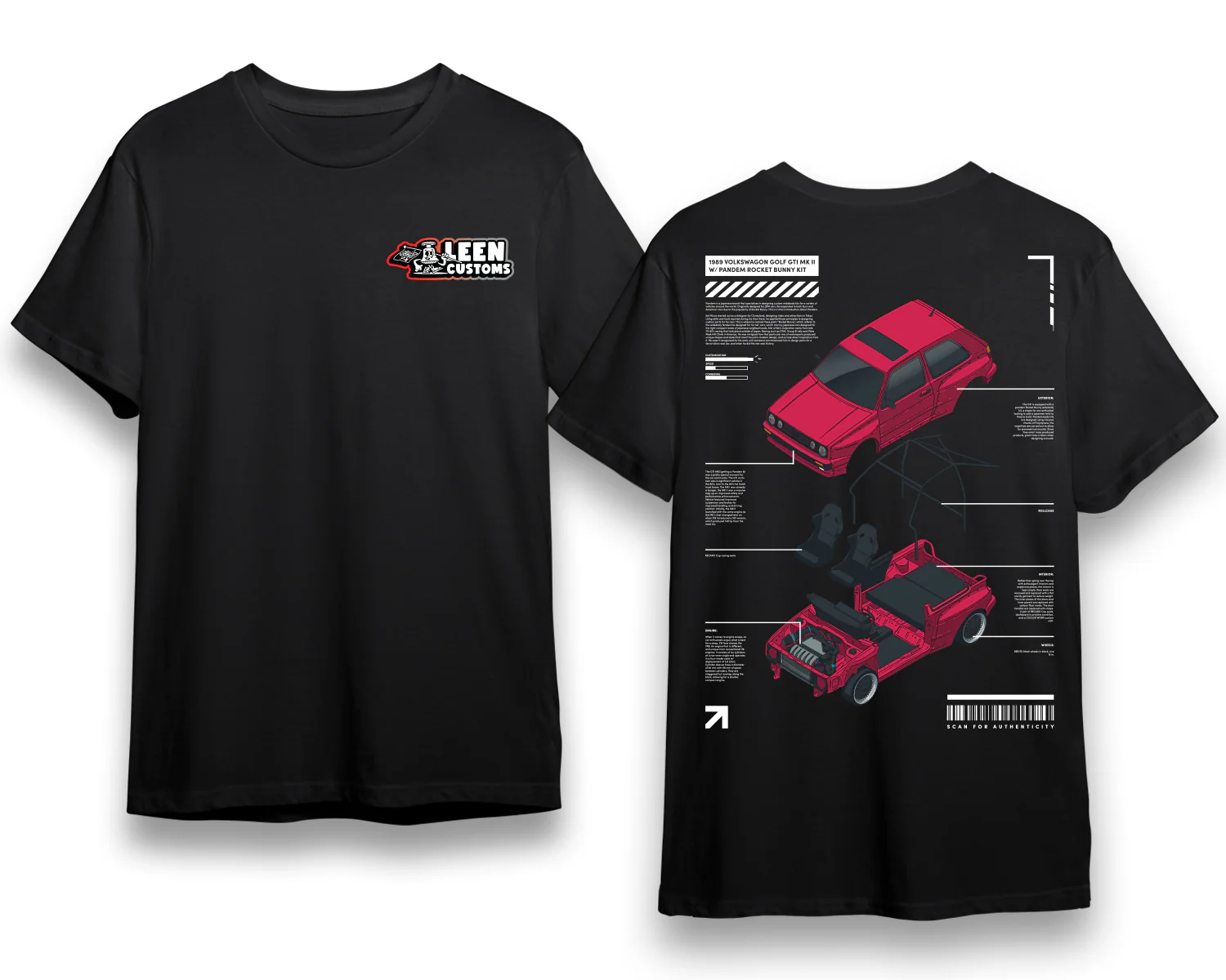 MK2 Pandem - Leen Customs Staple Tee Black - Image 5