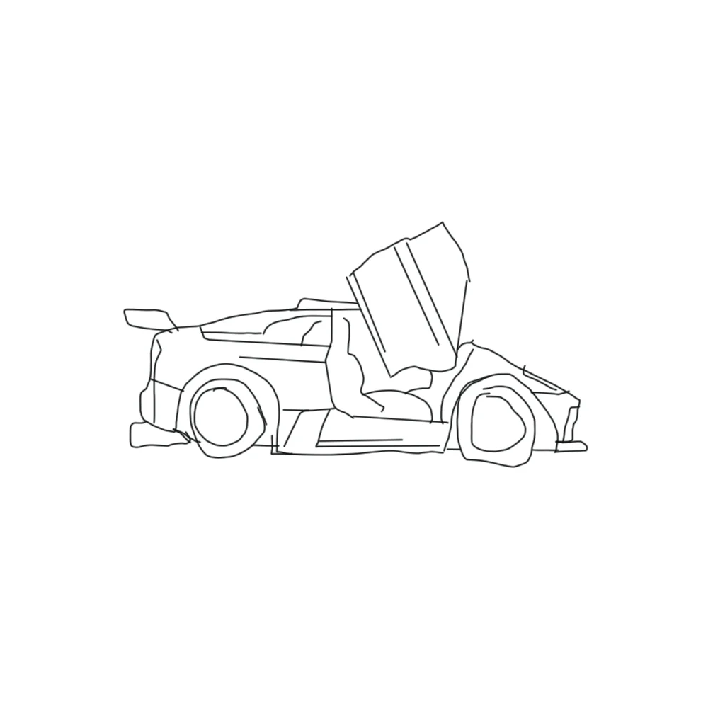 Sticker - Lambo Doodle